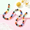 Natural Agate Beads Strands G-YW0001-33A-5