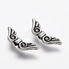 Tibetan Style Alloy Angel Wing Beads X-TIBEB-4999-AS-RS-2