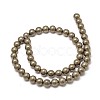 Natural Pyrite Beads Strands X-G-P075-54-8mm-2