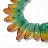 Natural Quartz Crystal Dyed Beads Strands G-I345-02A-3
