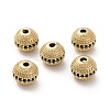 Brass Micro Pave Cubic Zirconia Beads KK-C071-08G-02-1