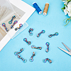 Gorgecraft 14Pcs Ring #5 Zinc Alloy Replacement Zipper Sliders FIND-GF0005-70D-4