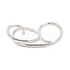 Brass Wire Open Cuff Rings RJEW-P098-01P-2