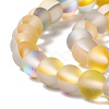 Synthetic Moonstone Beads Strands G-E573-01A-18-3