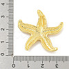 Rack Plating Starfish Brass Pendants KK-K341-65G-3