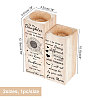 Wooden Candle Holder AJEW-WH0257-007-2