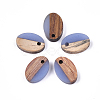 Resin & Walnut Wood Pendants RESI-S358-30B-1