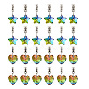 Yilisi 48Pcs 2 Styles Large Hole Alloy European Dangle Charms FIND-YS0001-01-2