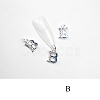 Alloy Rhinestone Cabochons MRMJ-T056-93P-B-1