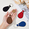 SUPERFINDINGS 8Pcs 4 Colors PU Leather Pendant Keychain FIND-FH0007-87-3