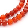 Natural Carnelian Round Strands G-O060-02-6mm-2