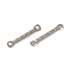 Non-Tarnish 304 Stainless Steel Connector Charms STAS-Q323-09P-2