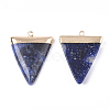 Electroplate Natural Sodalite Pendants G-S344-49A-2