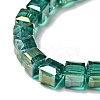 Electroplate Glass Beads Strands EGLA-R030-6x6mm-11-3
