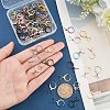 Nbeads 45Pcs 5 Colors 304 Stainless Steel Leverback Earring Finding STAS-NB0001-74-3