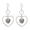 Heart Alloy Dangle Earrings EJEW-JE05534-03-1