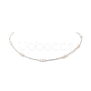 Natural Pearl & Seed Beaded Necklace for Women NJEW-JN04215-6