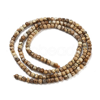 Natural Picture Jasper Beads Strands G-H042-B18-01-1