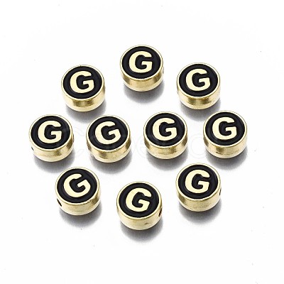 Alloy Enamel Beads ENAM-N052-006-02G-RS-1