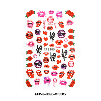 Environmental Nail Art Stickers for Valentine's Day MRMJ-R096-XF3385-1