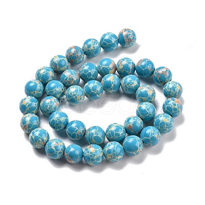 Synthetic Imperial Jasper Beads Strands G-E568-01C-05-1