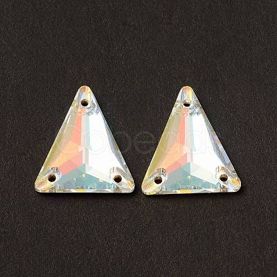 Triangle Shape Sew on Rhinestone GLAA-A024-06C-001LA-1