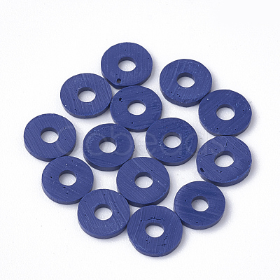 Handmade Polymer Clay Heishi Beads X-CLAY-R067-8.0mm-35-1