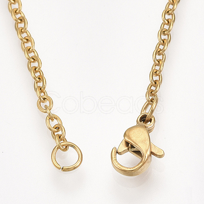 201 Stainless Steel Puppy Pendant Necklaces NJEW-T009-JN046-2-40-1