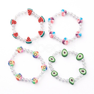 Stretch Kids Bracelets BJEW-JB06325-1