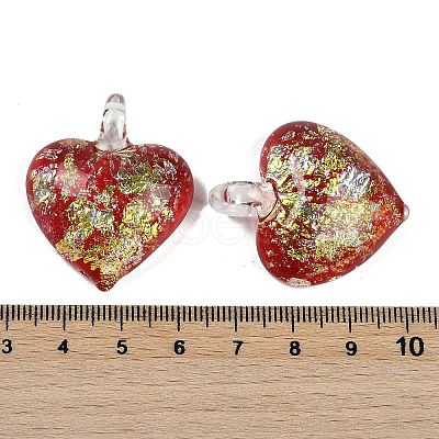 Lampwork Pendants FOIL-K003-02-1