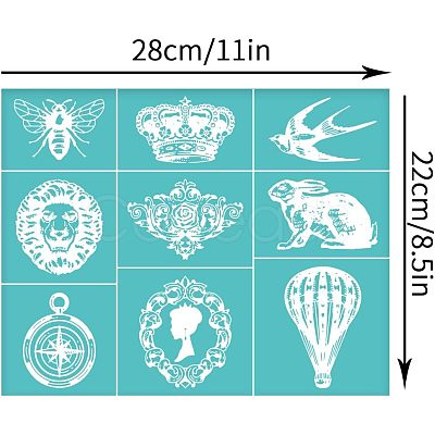 Self-Adhesive Silk Screen Printing Stencil DIY-WH0338-112-1