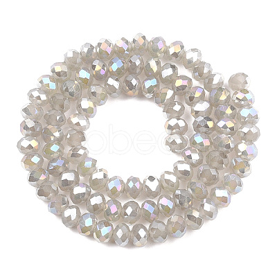 Electroplate Glass Beads Strands EGLA-A044-J8mm-B10-1