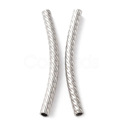 Non-Tarnish 304 Stainless Steel Tube Beads STAS-K259-13P-1