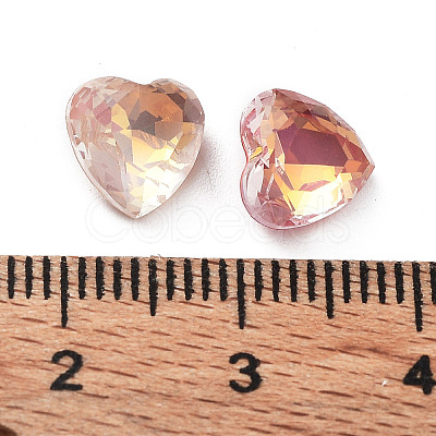 Electroplate K9 Glass Rhinestone Cabochons RGLA-M016-H02-AM-1