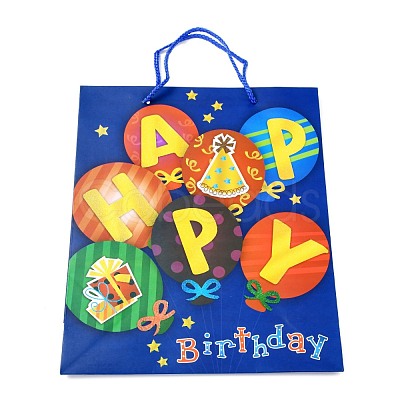 Birthday Theme Rectangle Paper Bags CARB-E004-03A-1