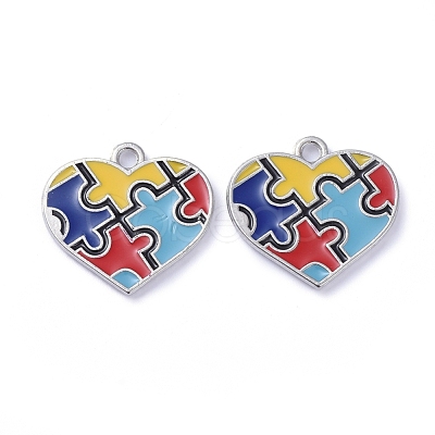 Alloy Enamel Pendants ENAM-G192-07P-1