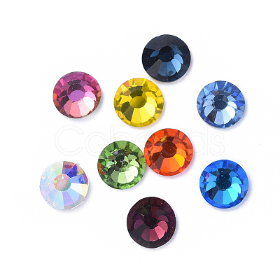 Glass Flat Back Rhinestone Cabochons RGLA-S002-20SS-M-1