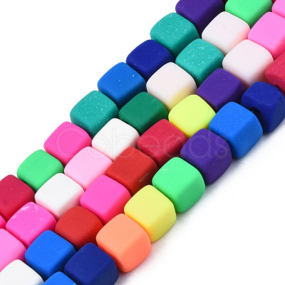 Handmade Polymer Clay Beads Strands CLAY-T020-09-1