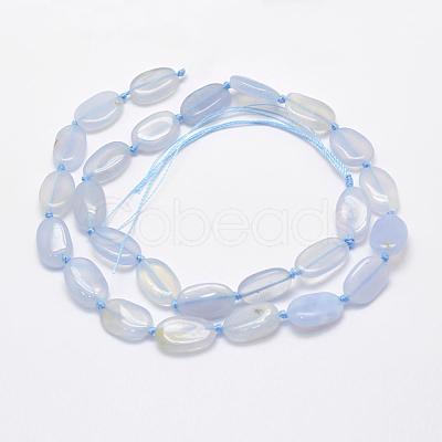 Natural Blue Lace Agate Beads Strands G-L464-37-1