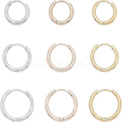 CHGCRAFT 304 Stainless Steel Hoop Earrings EJEW-CA0001-02-1