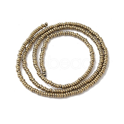 Electroplated Synthetic Non-magnetic Hematite Beads Strands G-I364-I01-01A-1