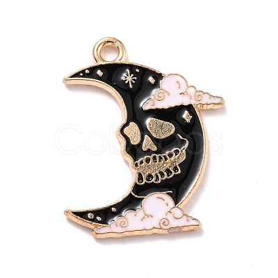 Alloy Enamel Pendants ENAM-D023-04KCG-1