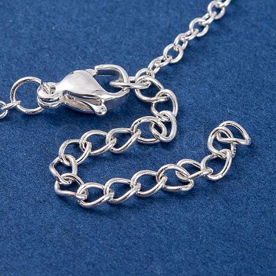 Brass Cable Chain Ring Bracelets for Women BJEW-L690-01S-1