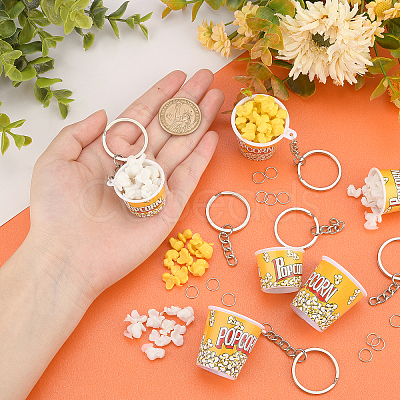 Olycraft DIY Popcorn Cup Keychain Making Kit DIY-OC0008-19-1