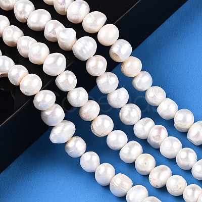 Natural Cultured Freshwater Pearl Beads Strands PEAR-N013-08G-1