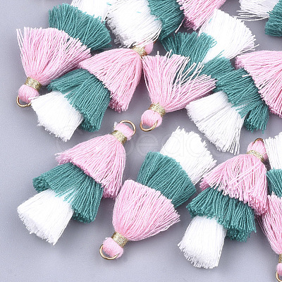 Polycotton(Polyester Cotton) Tassel Pendant Decorations FIND-T018-23-1