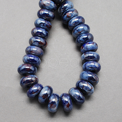 Handmade Porcelain European Beads X-OPDL-Q100-3-1