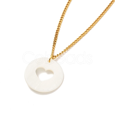 Heart Pendant Necklaces Set for Girl Women NJEW-JN03682-1