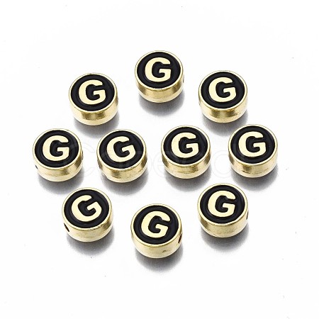 Alloy Enamel Beads ENAM-N052-006-02G-RS-1