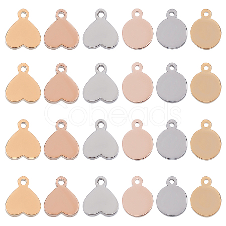 Unicraftale 304 Stainless Steel Stamping Blank Tag Charms STAS-UN0019-23-1